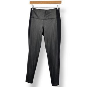 Athleta Delancey Shine Tight Black Leggings Women's Small